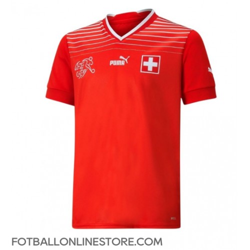 Billige Sveits Xherdan Shaqiri #23 Hjemmetrøye VM 2022 Kortermet